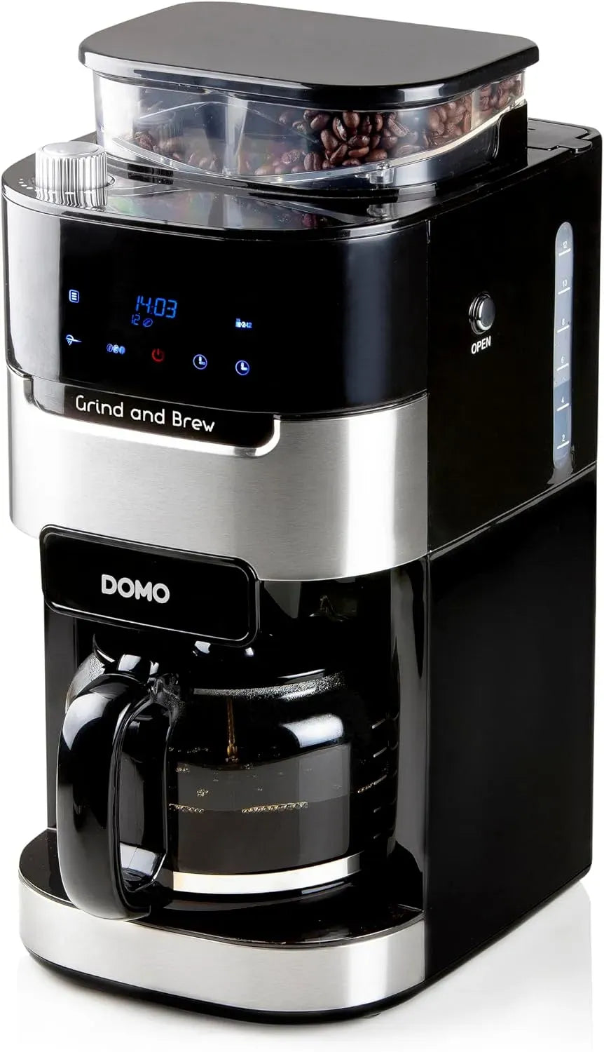 Kaffeemaschine, 1,5 L, DOMO DO721K, LCD-Display, 1,5 L Fassungsvermögen