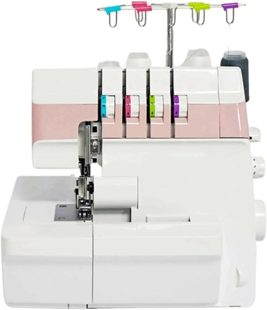 Overlock-Maschine, Overlockmaschine, Anfänger, elektrische Nähmaschine, Industrie, gewerblich, für Anfänger Und Profis Pink
