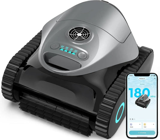 Poolroboter, Akku, Poolreinigungsroboter, kabellos, Stand- und Wandmontage