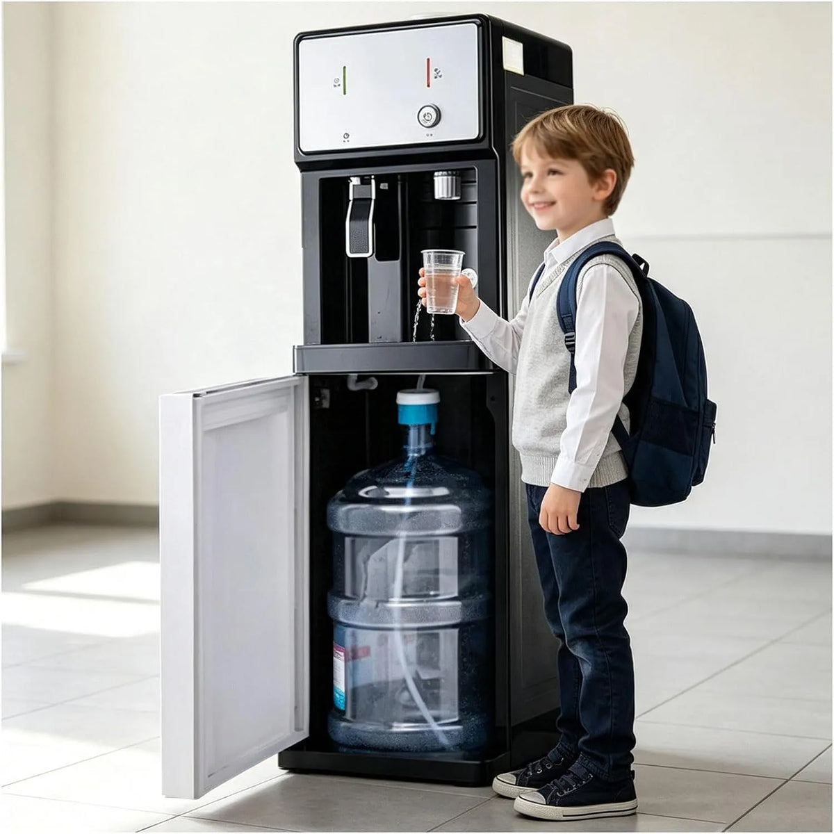 Wasserspender, Flasche, 19 L, Wärmefunktion, Kalt Heiß Wasser