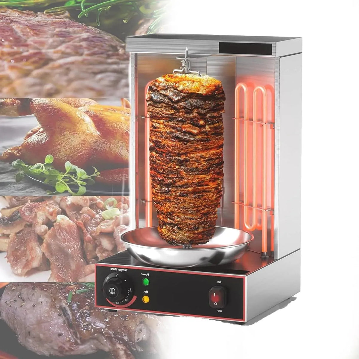 Vertikalgrill, Hähnchengrill, elektrischer Tischgrill