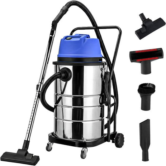 Staubsauger 2-in-1, 110 V, elektrisches Staubsauggerät, Gewerblicher Teppichreiniger mit 60 l/15,8 Gallonen Fassungsvermögen