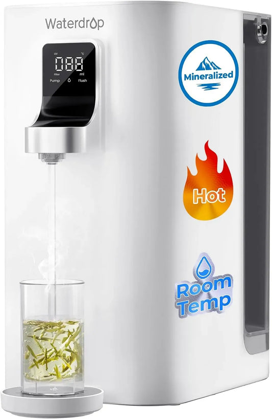 K19-HG Osmoseanlage, Auftisch, Waterdrop, Mineral Sofort-Heiß Auftisch Osmoseanlage