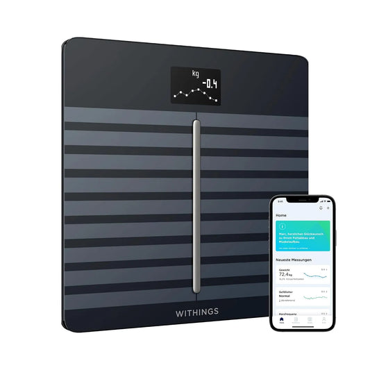 Body Scan, Smart Scale mit Segmentaler Körperzusammensetzungsanalyse, Herzfrequenz, Viszeralfett