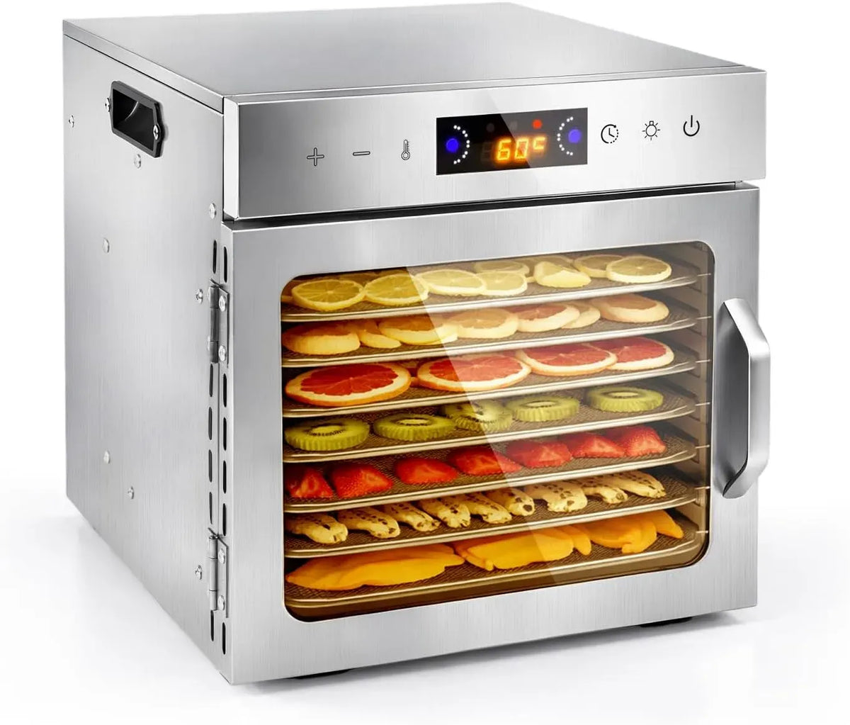 Dörrautomat, Lebensmitteltrockner, 35 bis 90 °C, Edelstahl, für Obst