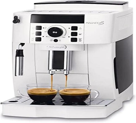 De'Longhi ECAM21.117.W Milchaufschäumer, Milchschäumer, 2 Temperaturzonen, Weiß, 2 Espressi Gleichzeitig, 2 Rezepte