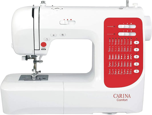 I 40 Fadenabschneider, Nähmaschine, elektrische Nähmaschine, 40 Stichprogramme, Weiß, CARINA
