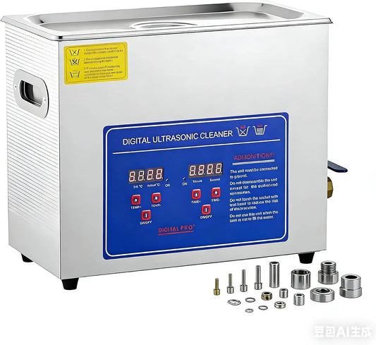 Ultraschallreinigungsgerät, Ultraschallreiniger, Heizung, 6,5 L, Timer, gewerblich, Wärmefunktion, für Uhren, 6.5 L