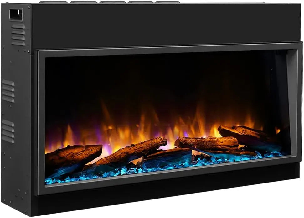 Elektrokamin, elektrischer Kamin, 36 Zoll, Schwarz, BALDERIA