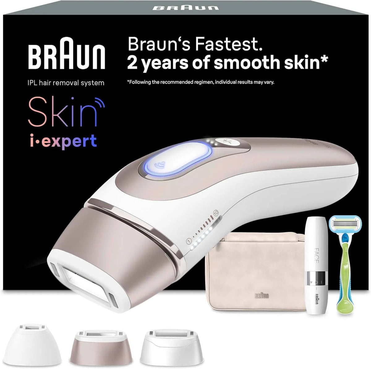 Braun PL7249 Mini-Rasierer, Smart, Smart IPL Geräte Haarentfernung Skin i·expert 7