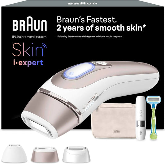Braun PL7249 Mini-Rasierer, Smart, Smart IPL Geräte Haarentfernung Skin i·expert 7