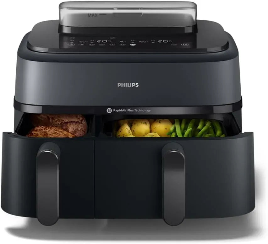 Philips Heißluftfritteuse, 9 L, IPS-Panel, Schwarz