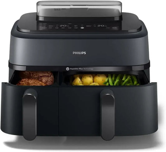 Philips Heißluftfritteuse, 9 L, IPS-Panel, Schwarz