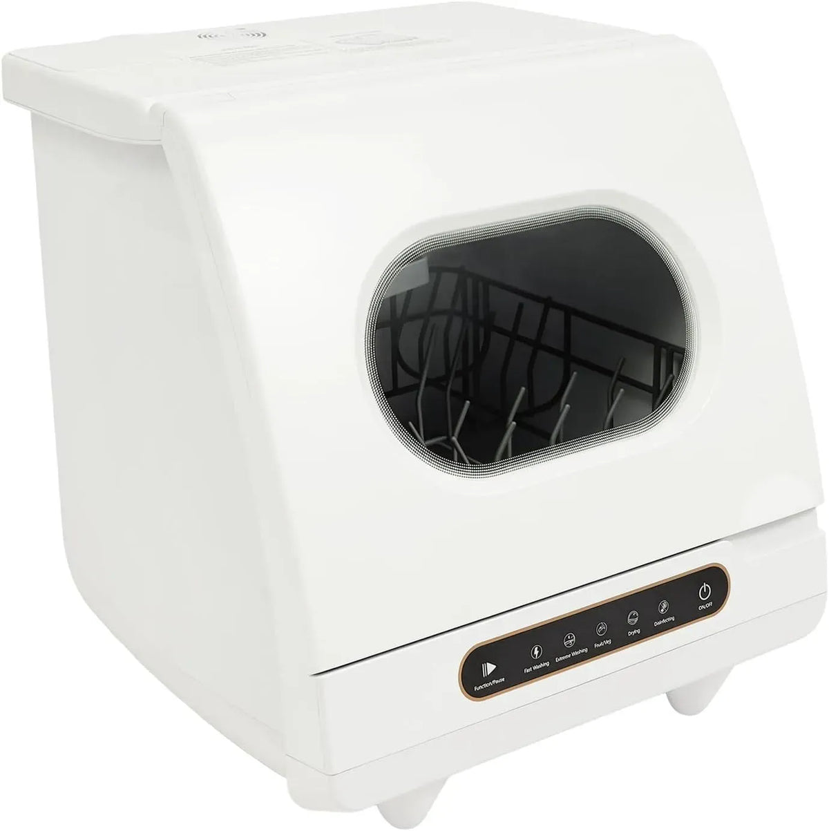 Geschirrspüler, 5 L, 800 W, 6 Programme, Spülmaschine, Tischgeschirrspüler, großer Wassertank, Camping, 360° Sprüharme & 72°C Heißwasser