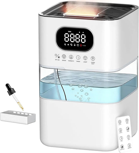 Raumbefeuchter, Luftbefeuchter, kühler, 8,5 L, Wärmefunktion, für Schlafzimmer