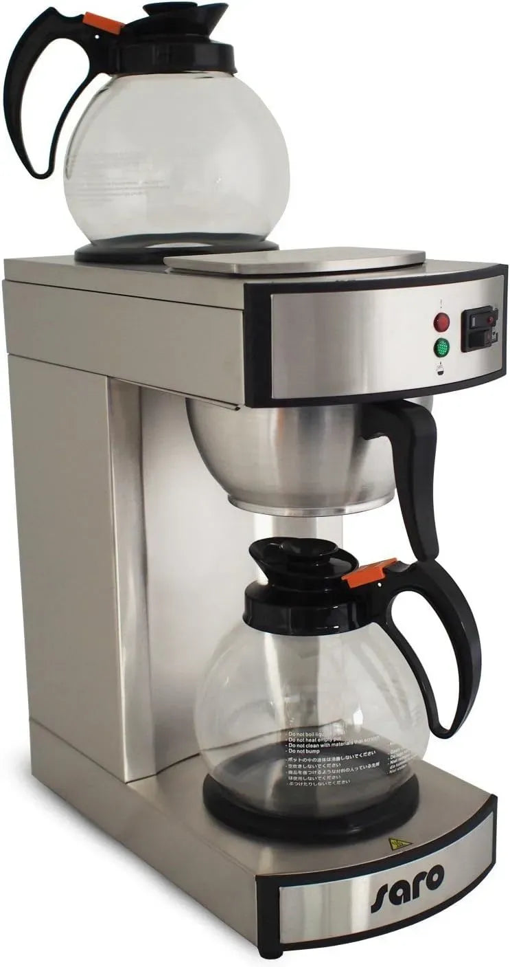 Kaffeemaschine, 1,8 L, SARO B 195, Warmhaltefunktion, Edelstahl, rühzeit 5–6 Min, x T 365 x H 445 mm, Modell MICA K 24 T, Edelstahl/Glas, 2,243 kW