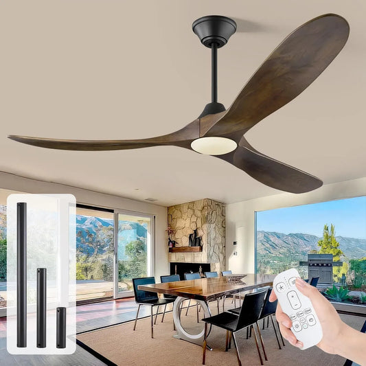 Ventilator, 152 cm, Outdoor, Ventilator zur Luftzirkulation, 152 cm Deckenventilator für den Außenbereich mit Licht