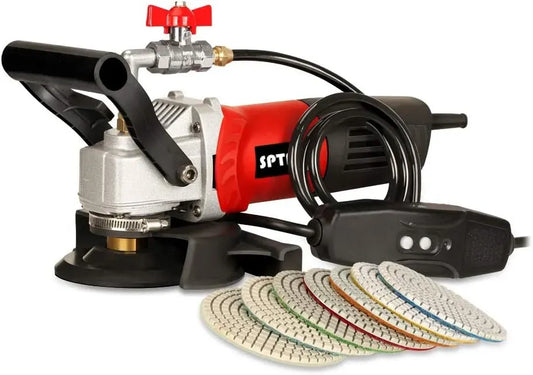SPTA 800W Granit-Diamantpolierkissen, Poliermaschine, 800 W, 220 V, 100 mm, für Granit/Marmor/Beton/Stein