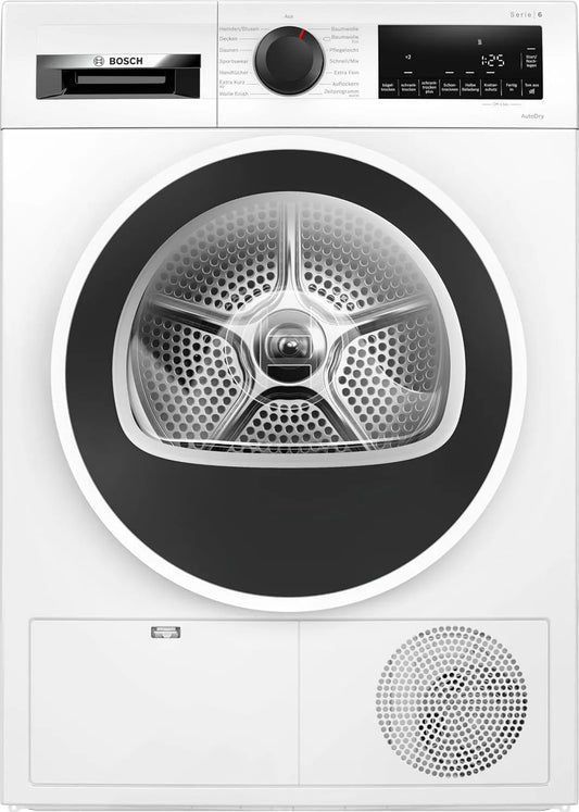 Bosch Serie 6 WQG241000 Wäschetrockner, 9 kg, Weiß, 259 kWh/Jahr