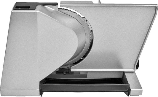 Allesschneider, ECO-Motor, Schneidemaschine für Lebensmittel, Schwarz