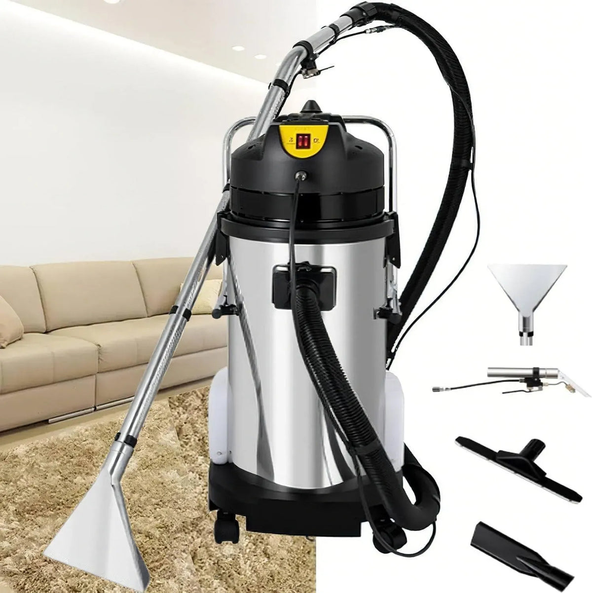 Staubsauger 3-in-1, 40 L, großer Wassertank, gewerblich, 6 Düsen