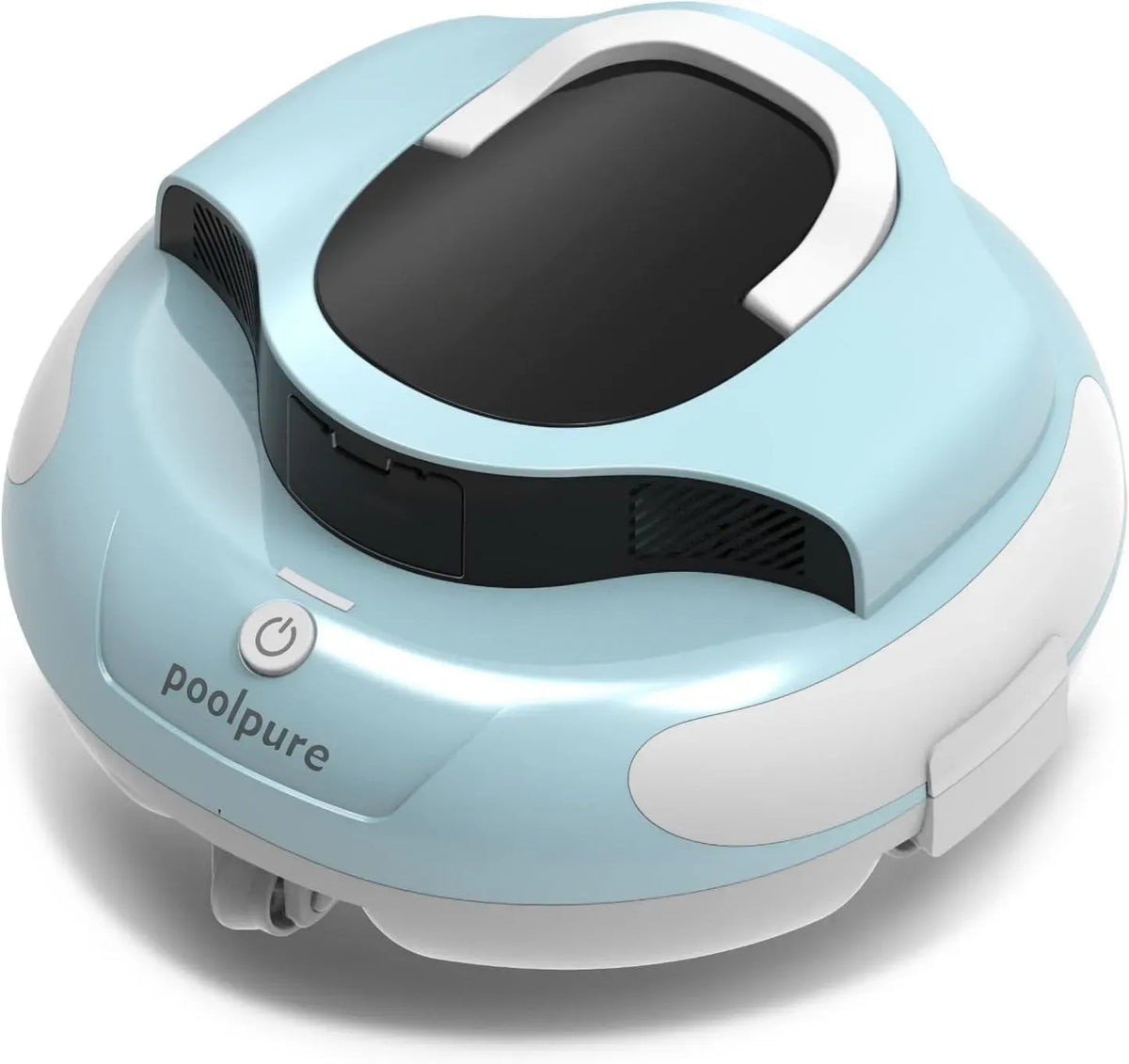 20min IPX8 Poolsauger, Roboter, Akku, Poolreinigungsroboter, Poolreiniger, 90 m, IP65, kabellos, Blau, für Pools 90 m², POOLPURE